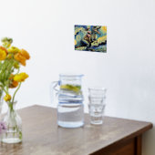 女性のカーボーイ彗星 – 天空の乗りポスター 箔ポスター (レイダウン (キッチン))