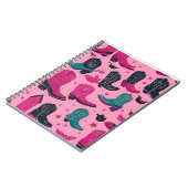 女性のカーボーイ手帳 ノートブック (左側)