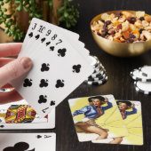 女性のカーボーイ投げ縄 トランプ (インサイチュ)