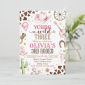 女性のカーボーイ招待状、ヤング・ワイルド&スリーロデオ3世 招待状 (スタンド正面)