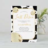 女性のカーボーイ最後のディスコバチェロレッテ 箔招待状 (立ち正面)