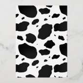 女性のカーボーイ最後のディスコバチェロレッテ 箔招待状 (裏面)