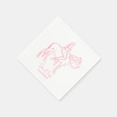 女性のカーボーイ海バチェロレッテカクテル スタンダードカクテルナプキン (角)