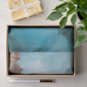 女性のカーボーイ滝 薄葉紙 (ギフト)