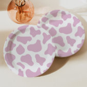 女性のカーボーイ牛プリントワイルドウェストウエスタンロデオパーティー ペーパープレート