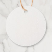 女性のカーボーイ物干しウェスタン赤ちゃんシャワー フェイバータグ (裏面)