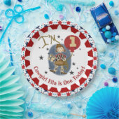 女性のカーボーイ第1ハッピーバースデー紙プレート ペーパープレート (パーティー)