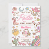 女性のカーボーイ第2の誕生日この私の最初のロデオではない 招待状 (正面)