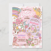 女性のカーボーイ第2の誕生日この私の最初のロデオではない 招待状 (正面)