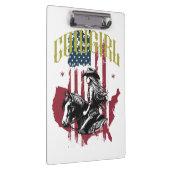 女性のカーボーイ米国 クリップボード (右)