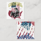 女性のカーボーイ米国 ノートカード (正面/裏面)