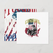 女性のカーボーイ米国 招待状 (正面/裏面)