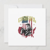 女性のカーボーイ米国 招待状 (正面)