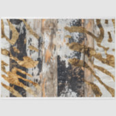 女性のカーボーイ素朴ウエスタンカントリーウッドデクページ 薄葉紙 (正面)