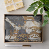 女性のカーボーイ素朴ウエスタンカントリーウッドデクページ 薄葉紙 (ギフト)