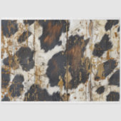 女性のカーボーイ素朴ウエスタンカントリーウッドデクページ 薄葉紙 (正面)