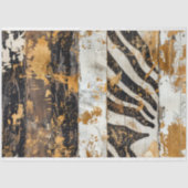 女性のカーボーイ素朴ウエスタンカントリーウッドデクページ 薄葉紙 (正面)