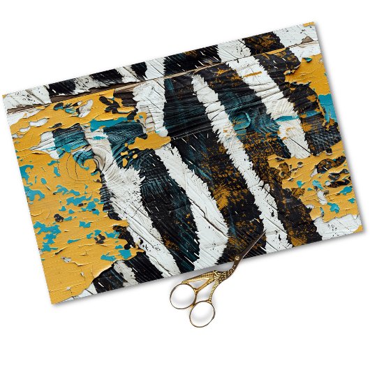 女性のカーボーイ素朴ウエスタンカントリーウッドデクページ 薄葉紙