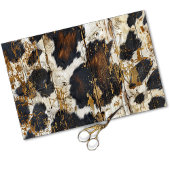 女性のカーボーイ素朴ウエスタンカントリーウッドデクページ 薄葉紙