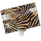 女性のカーボーイ素朴ウエスタンカントリーウッドデクページ 薄葉紙