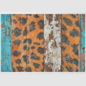 女性のカーボーイ素朴ウエスタンカントリーウッドデクページ 薄葉紙 (正面)