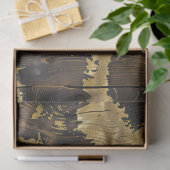 女性のカーボーイ素朴ウエスタンカントリーウッドデクページ 薄葉紙 (ギフト)