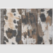 女性のカーボーイ素朴ウエスタンカントリーウッドデクページ 薄葉紙 (正面)