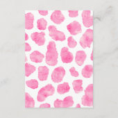 女性のカーボーイ素朴西部の牛の茶色のベビーは本をもたらす エンクロージャーカード (裏面)