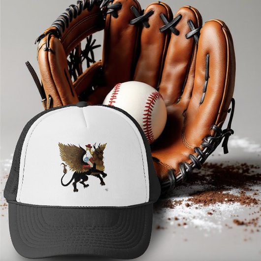 女性のカーボーイ翼ライオンファンタジー赤 キャップ