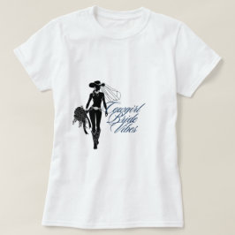 女性のカーボーイ花嫁 Tシャツ