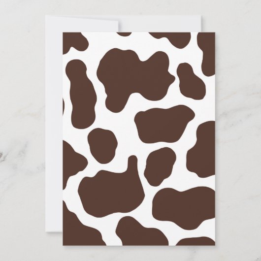 女性のカーボーイ西ピンクと茶色の女の子の赤ちゃんシャワー 招待状 (裏面)