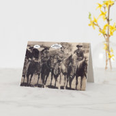 女性のカーボーイ誕生日カード カード (黄色い花)