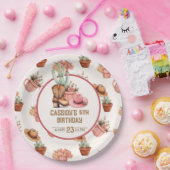 女性のカーボーイ誕生日テーマパーティウィルドウェスト ペーパープレート (パーティー)