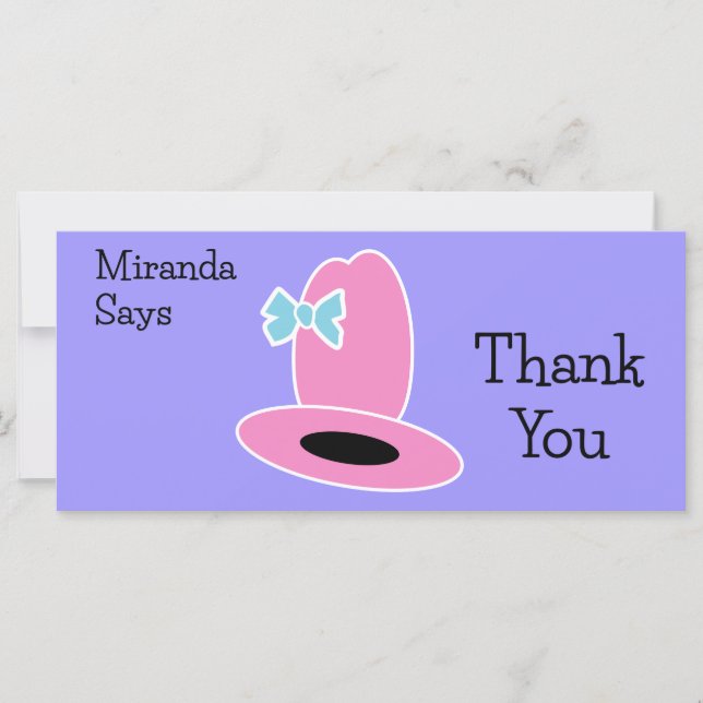 女性のカーボーイ誕生日パーティーありがとう (正面)