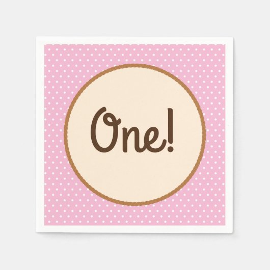 女性のカーボーイ誕生日パーティー スタンダードカクテルナプキン (正面)