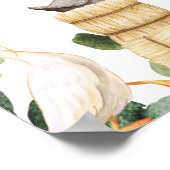 女性のカーボーイ誕生日会ウェルカムサイン ポスター (角)