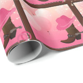 女性のカーボーイ誕生日包装紙 ラッピングペーパー (ロールコーナー)