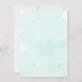 女性のカーボーイ誕生日招待状ガールホースサンフラワーズブルー 招待状 (裏面)