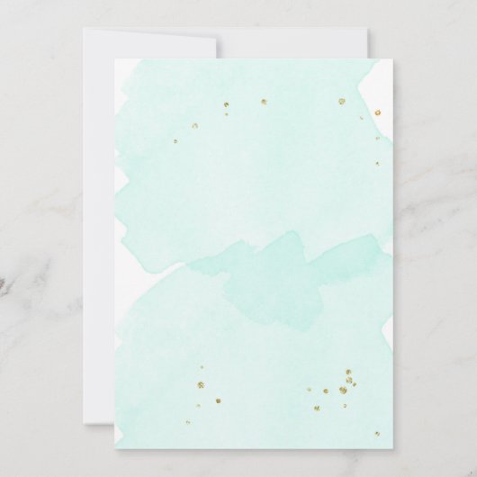 女性のカーボーイ誕生日招待状ガールホースサンフラワーズブルー 招待状 (裏面)