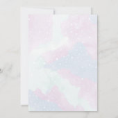 女性のカーボーイ誕生日招待状ホース招待状 招待状 (裏面)