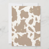 女性のカーボーイ誕生日招待状 招待状 (裏面)