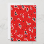 女性のカーボーイ誕生日招待状 招待状 (裏面)