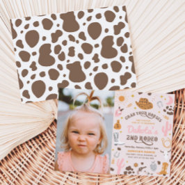 女性のカーボーイ誕生日招待状 |第2回ロデオ招待状 招待状