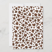 女性のカーボーイ誕生日招待状、1stロデオ招待状 招待状 (裏面)