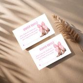 女性のカーボーイ赤ちゃんシャワーおむつラッフル エンクロージャーカード