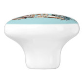 女性のカーボーイ馬カウボーイブーツハットウェスタンフローラ セラミックノブ (側面)