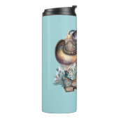 女性のカーボーイ馬カウボーイブーツハットウェスタンフローラ タンブラー (回転左)