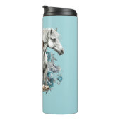 女性のカーボーイ馬カウボーイブーツハットウェスタンフローラ タンブラー (回転右)