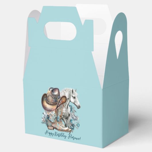 女性のカーボーイ馬カウボーイブーツハットウェスタンフローラ フェイバーボックス (オープン)