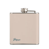 女性のカーボーイ馬カウボーイブーツハットウェスタンフローラ フラスク (裏面)